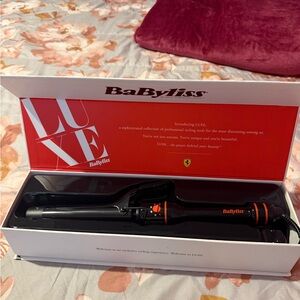 BaByliss Luxe Black and Red Curling Iron New